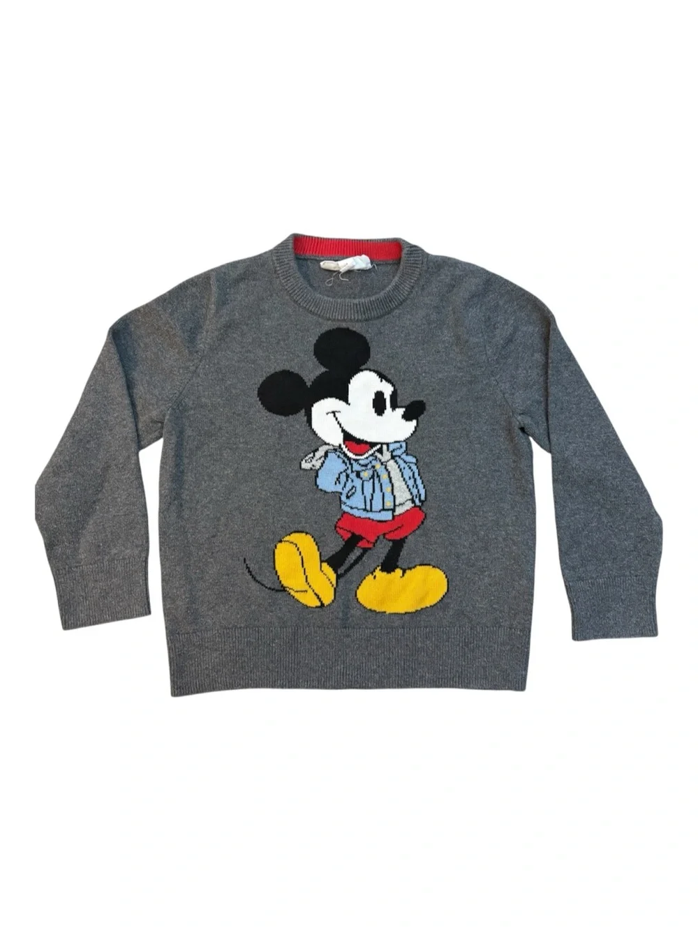 Baby Gap x Disney Mickey Mouse Knit Sweater 5T Grey